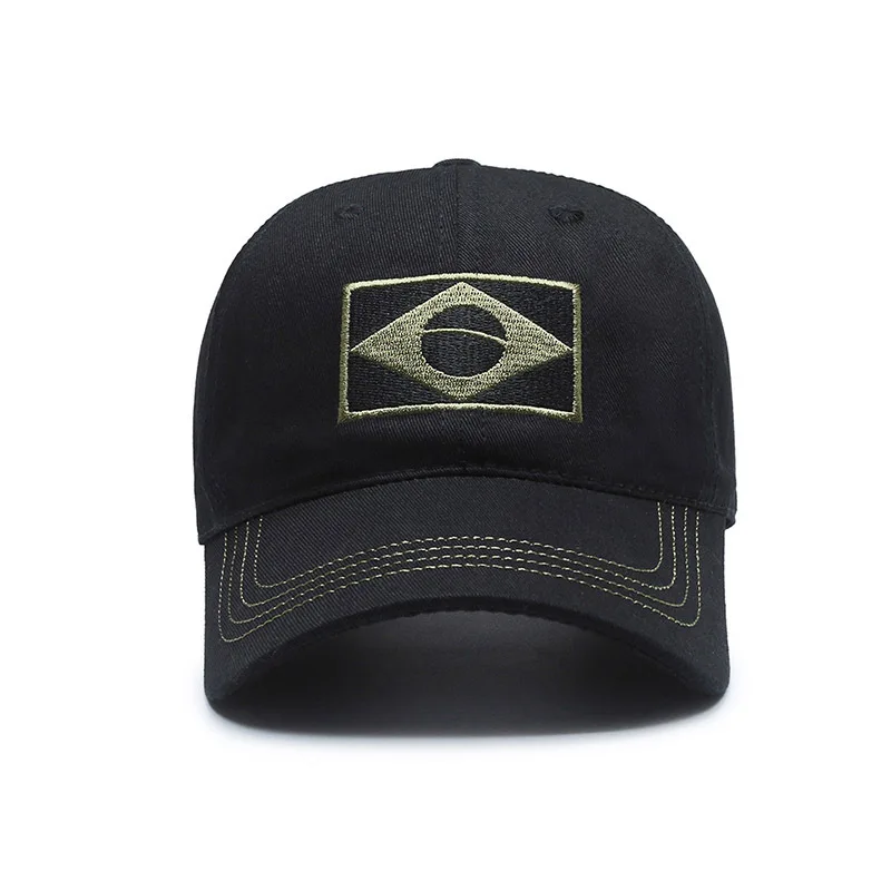 Gorra de béisbol para deportes al aire libre, gorra de camuflaje para hombres, sombrero informal de protección solar para hombres jóvenes y de mediana edad, sombrero brasileño