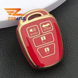 TPU Auto Shell Fob Holder Protector For Toyota Camry Rav4 Corolla Tacoma Vios Prius C Highlander Car Key Cover Case Accessories