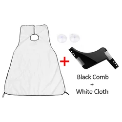 Man Bathroom Apron Male Beard Apron Razor Holder Hair Shave Beard Catcher Waterproof Floral Cloth Household Cleaning Protector