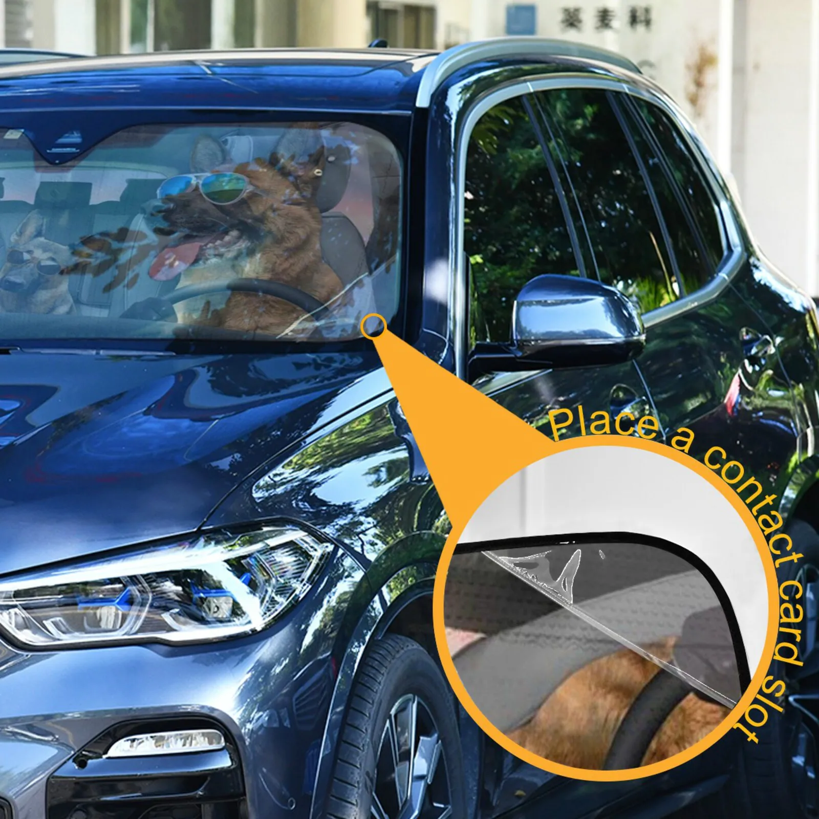 New Travel Windshield Sun Visor Front Window Animal Driver Car Accessories Products Protection Window Exterior Sunshades For Car