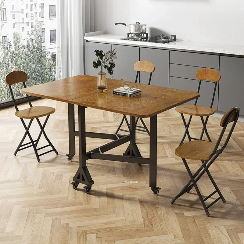 

Natural Solid Wood Round Dining Table For Kitchen