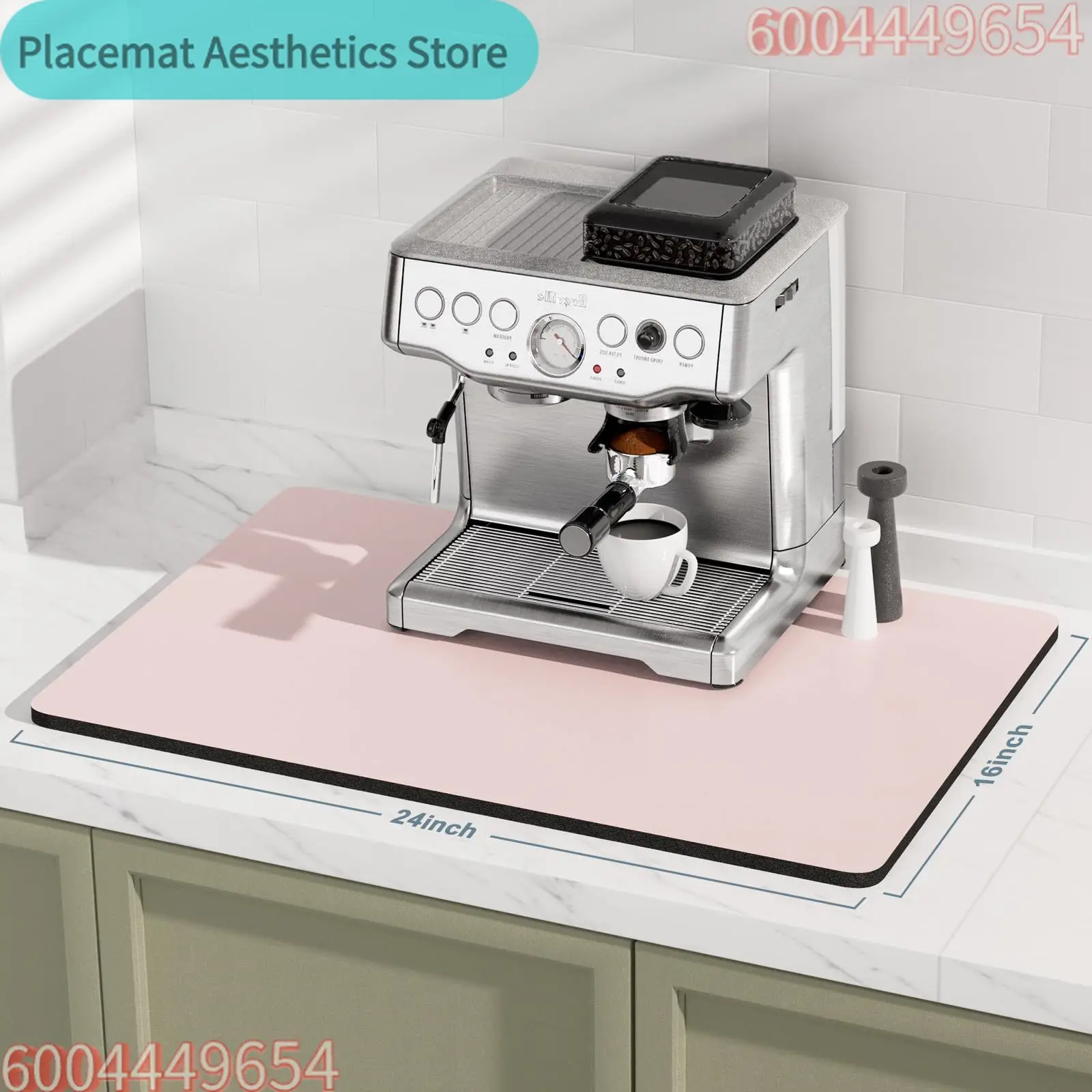 Pink Dish Drying Mat Foldable Dish Rack For Kitchen Counter Absorbent Over Dish Drying Racks Multi-Purpose Kitchen Pad