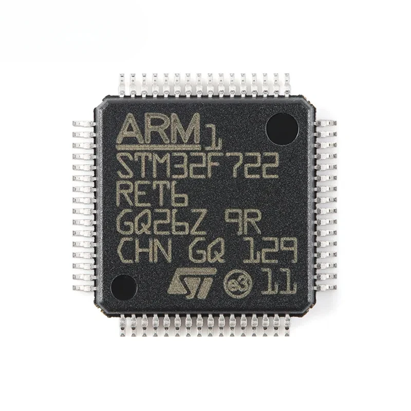 5 Stück/1 Stück STM32F722 STM32F722RET6 STM32 F722RE F722RET6 LQFP-64 ARM Cortex-M7 32-Bit Mikrocontroller MCU Controller IC Chip