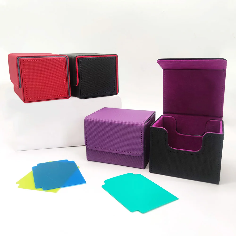 Flap Side Insert Card Collection Box Game Peripheral Magic Card Box Household Small Items Storage Box Desktop Organizer