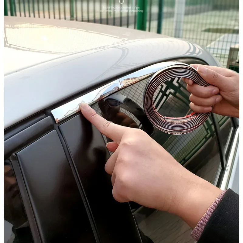 1pc Car'S Full Body Bumper Anti-Collision Strip Currency Refit Car Window Protection Clause External Decoration Strong Viscosity