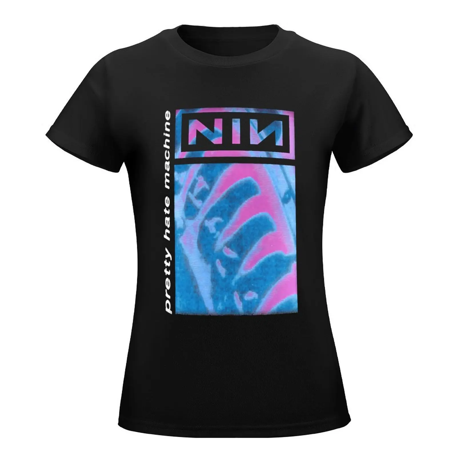 Hate Nine Machine, NIN T-Shirt animal print shirt for girls aesthetic clothes lady clothes Female clothing Women's tops