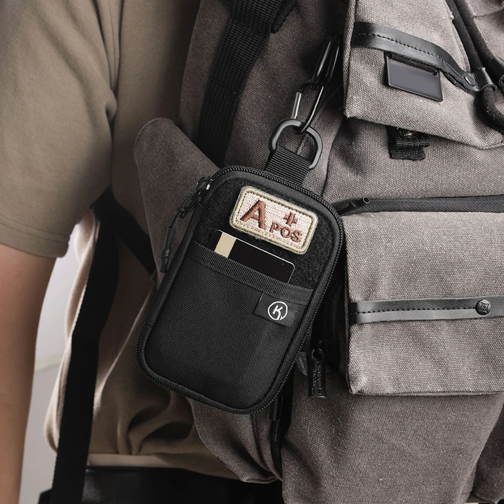 فتحات متعددة الأدوات EDC المنظم الحقيبة سستة المحفظة الحقيبة حامل بطاقة الهوية حقيبة المحفظة للمال، العملة المعدنية، البطاقة، المفتاح، الأدوات #3