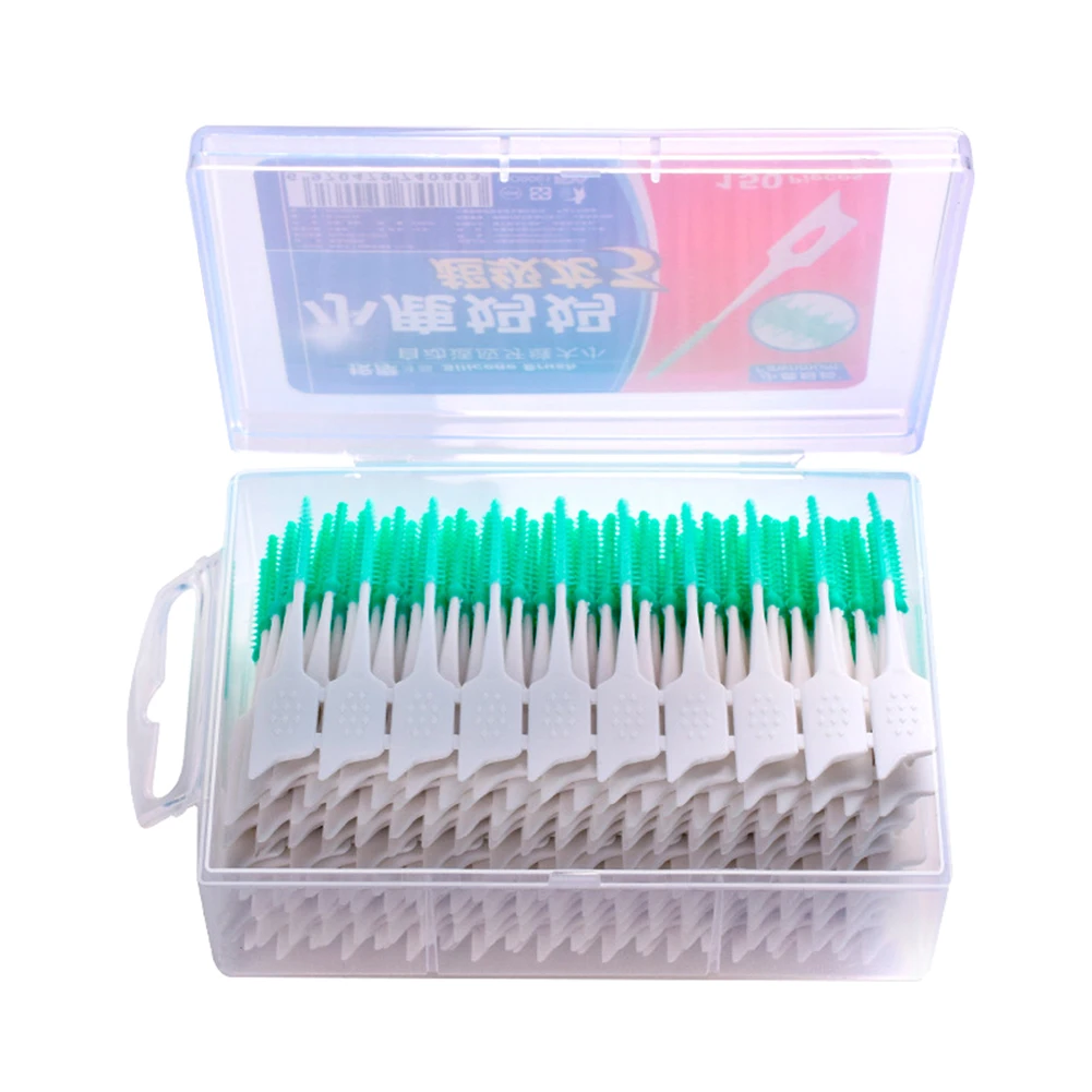 150Pcs/set Silicone Interdental Brushes Super Soft Dental Cleaning Brush Teeth Care Dental floss Toothpicks Oral Tools