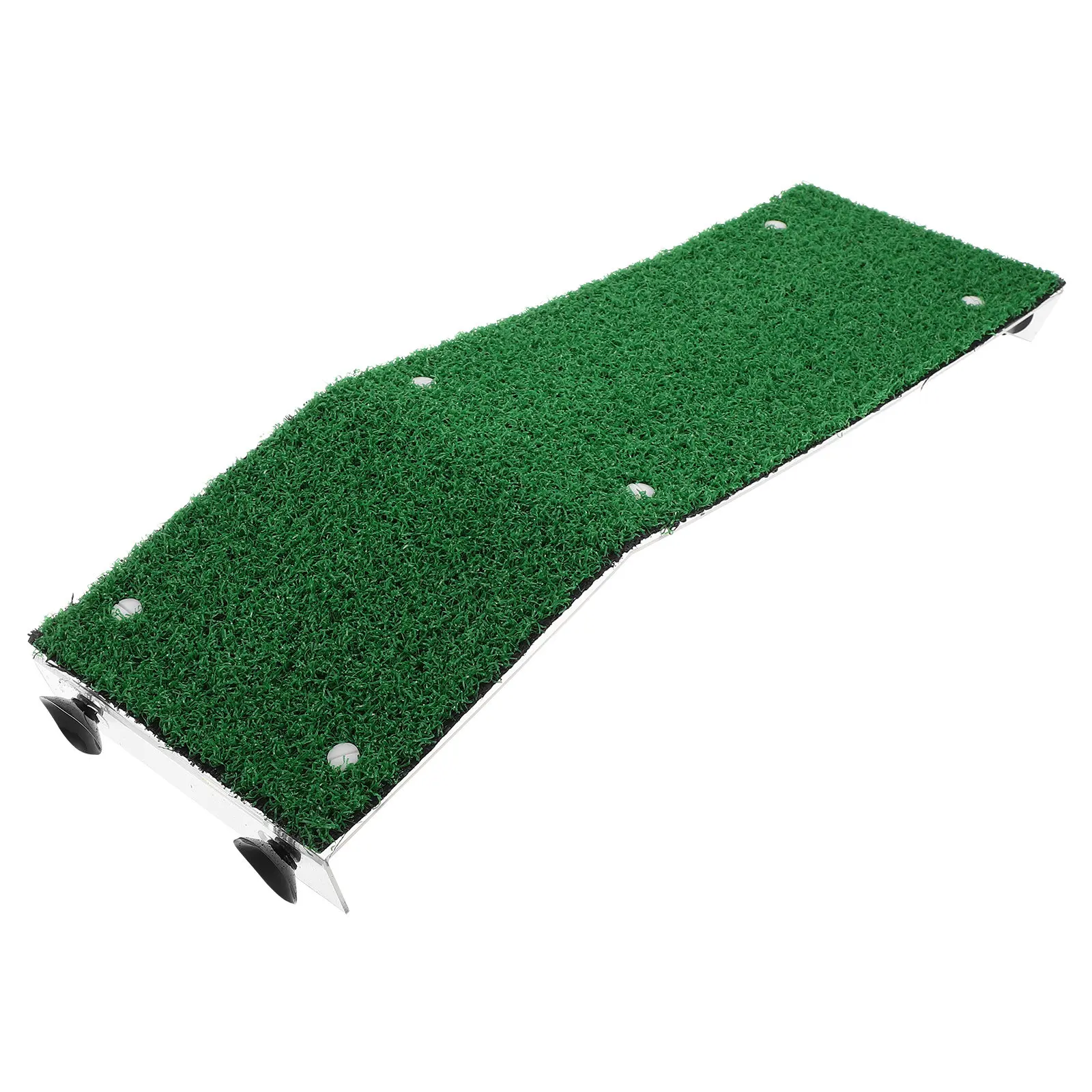 Pool Animal Escape Ramp Artificial Grass Fish Tank Turtle Basking Platform Suction Cups Pet Safety Escape Ladder
