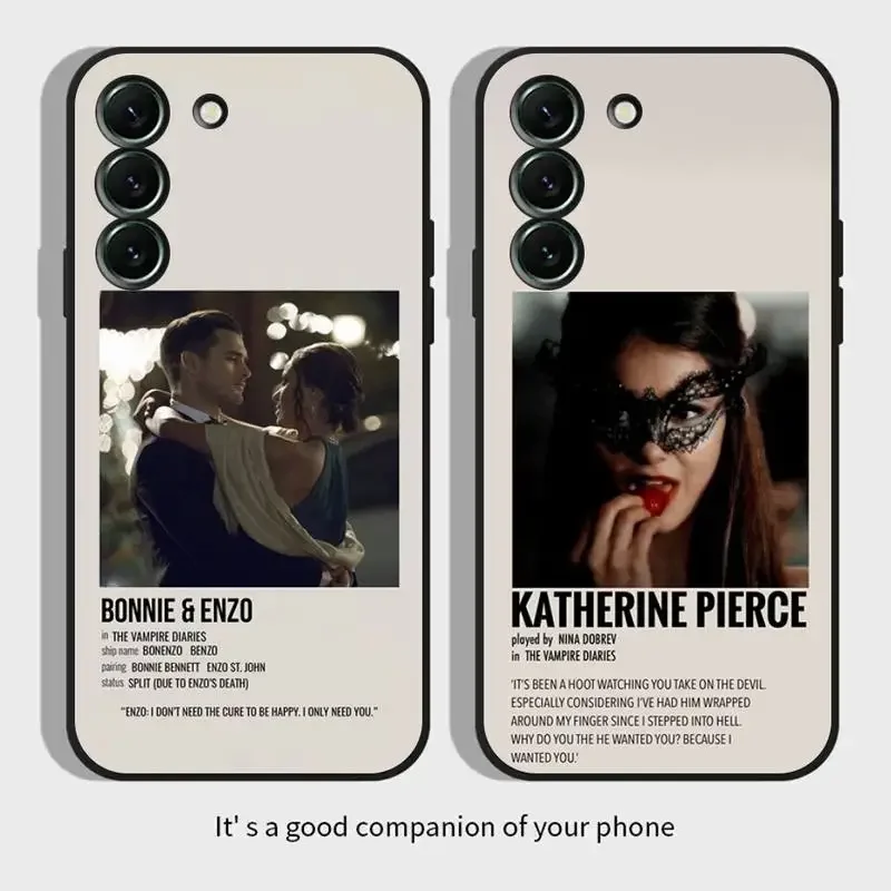 

The Vampire Diaries Damon Phone Case For Samsung Galaxy,S,23,22,21,20,10,e,9,8,7,6,5G,plus,edge,ultra,lite Black Soft Cover