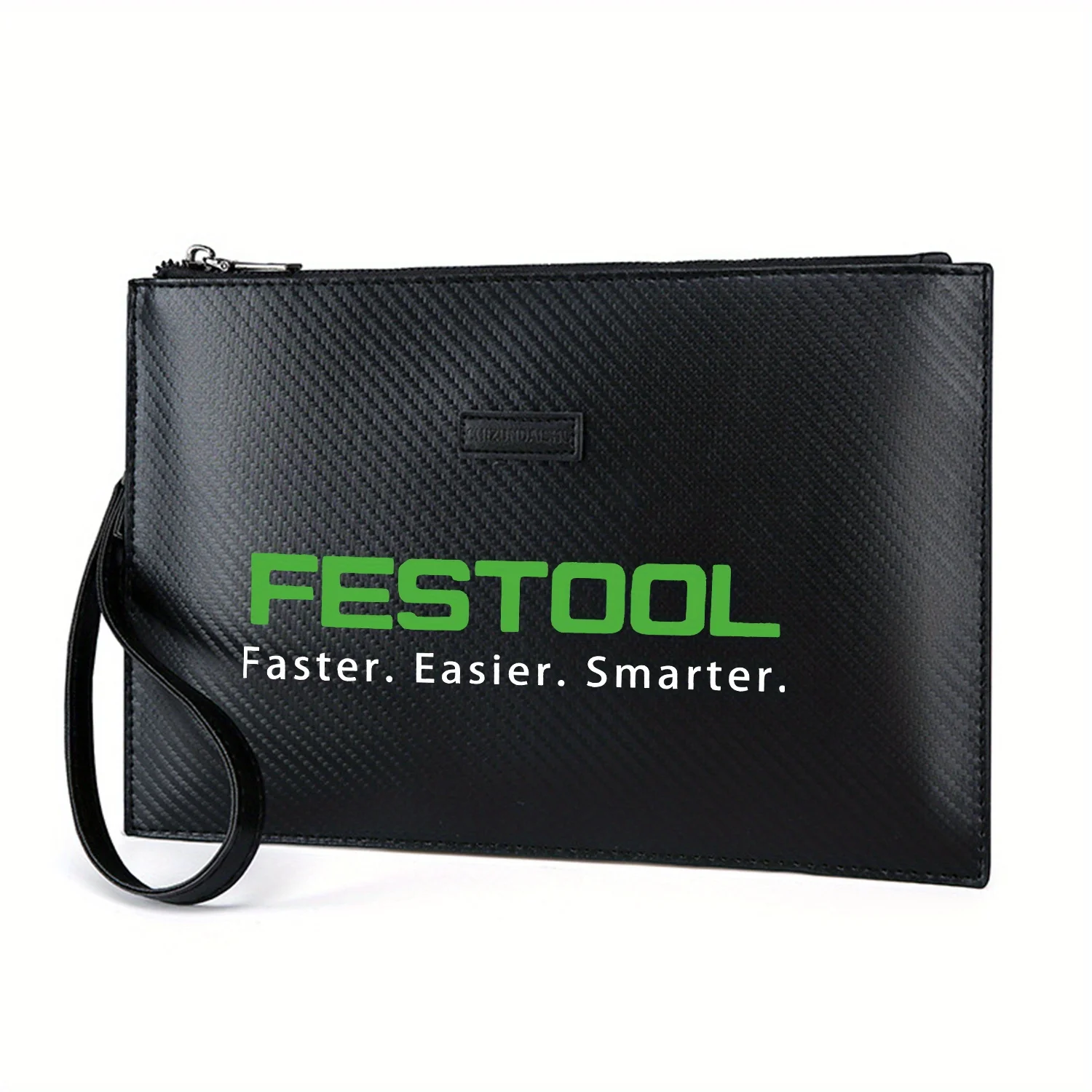 حقيبة يد رجالية من البولي يوريثان مطبوعة أنيقة من Green FESTOOL وكلمات أدناه عصرية وعملية للحمل اليومي