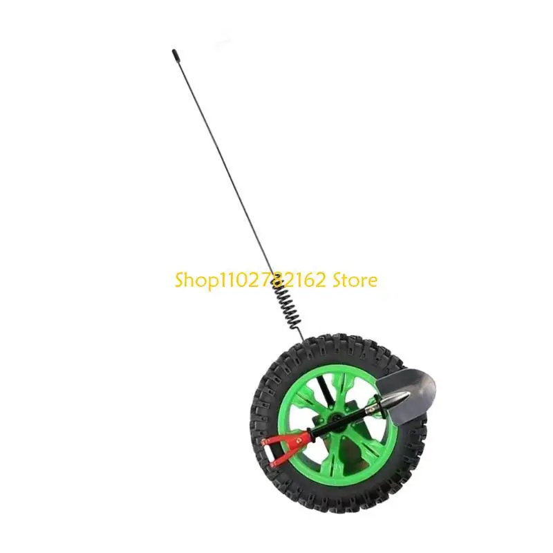 

547B Mini Spare Tire Set Mini Travel Spare Tire Decorative Tire Rear Ornament Quick Installation for Vehicles Motorbikes