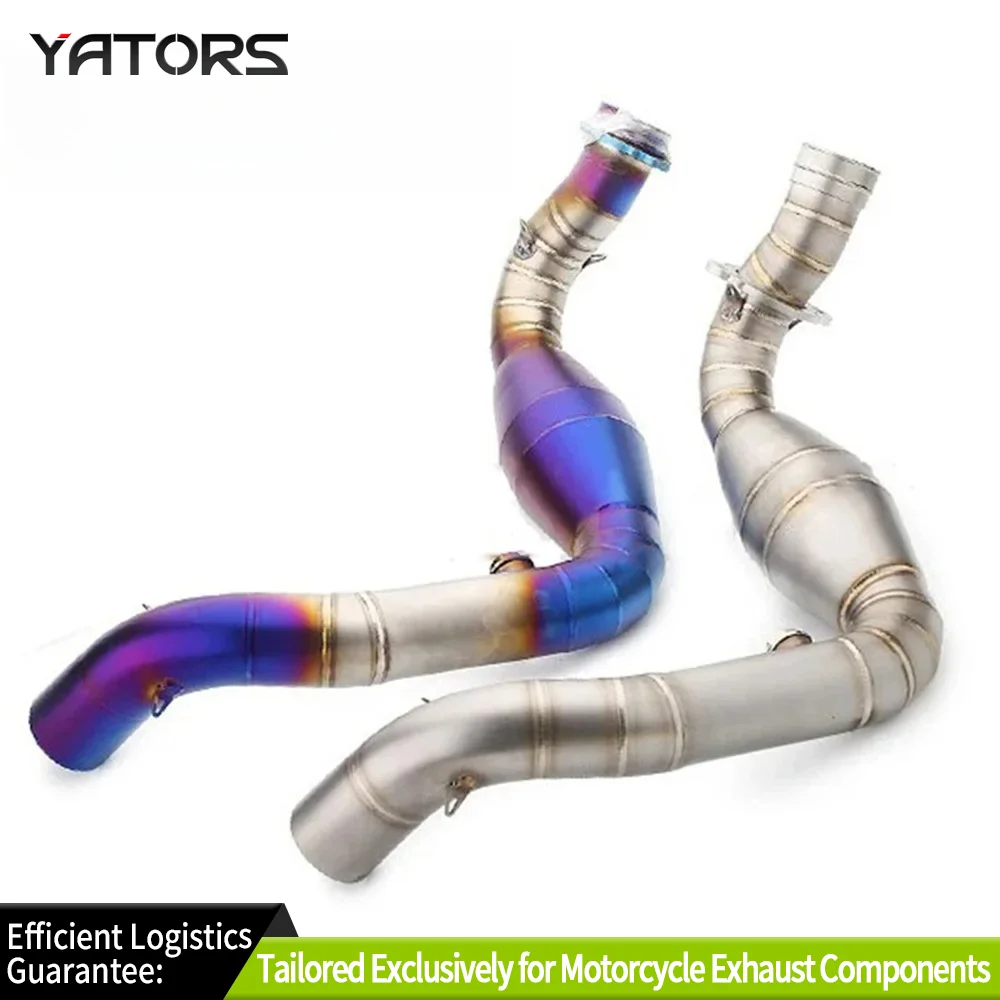 

Motorcross Front Pipe Stainless Steel Exhaust Full Systems Connect Tube cheap For BMW G310 G310R Motorcycle Exhaust Slip on
