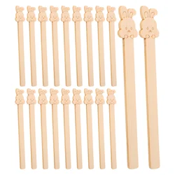 50Pcs wooden Ice Cream Sticks Popsicle Home Dessert One-time Sticks Handmade DIY Resin Mold multiuse Ice Pop Sticks Making Tools