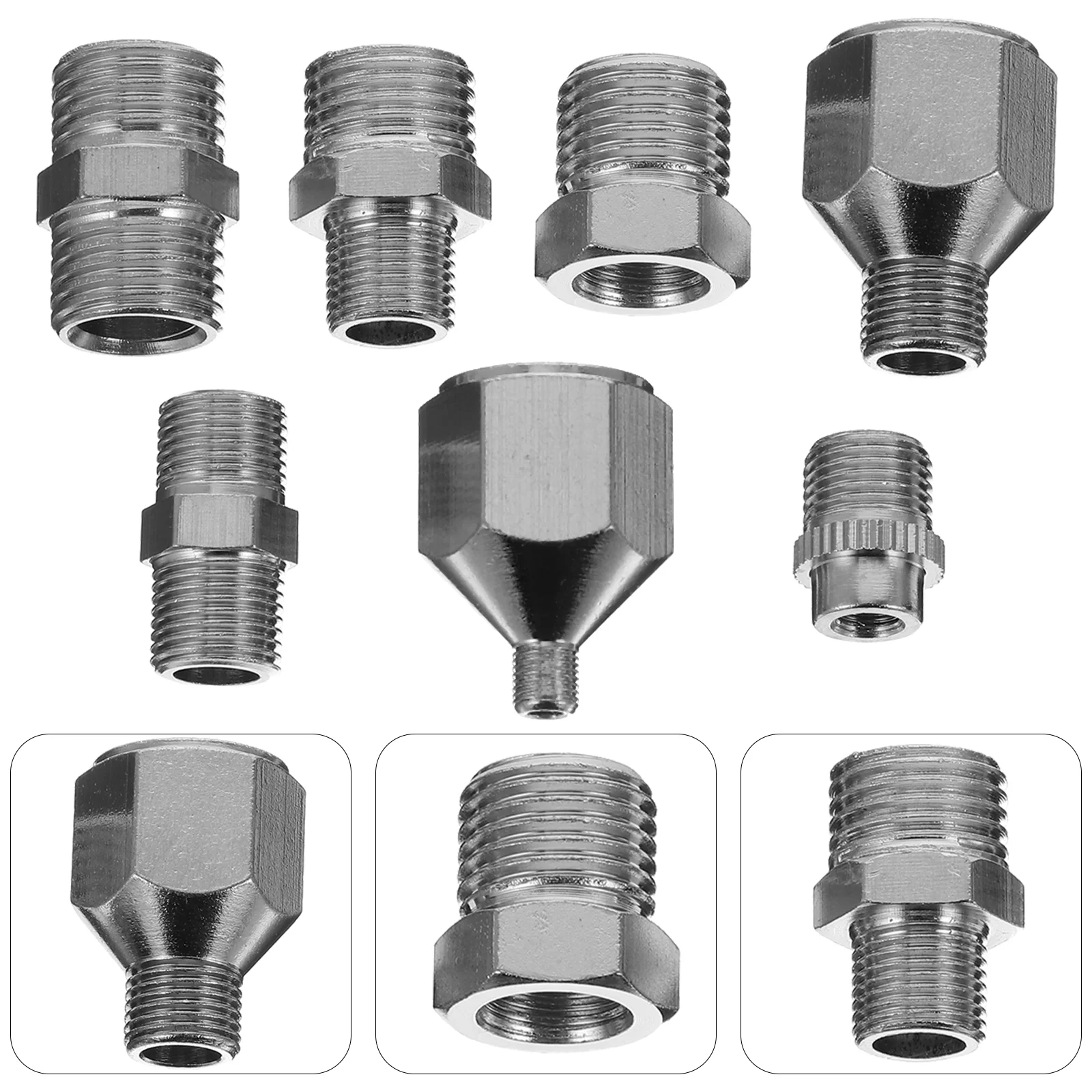 

Airbrush Accessories Adaptor Connector Quick Disconnect Blower Coupler Conversion Adapter for Hose Metal Compressor