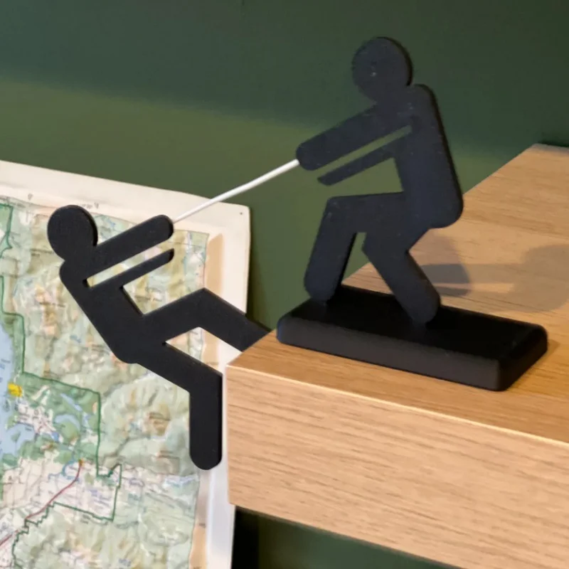 La ligne de salut décorative, ornements imprimés en 3D inspirés des personnages « fils de salut » - pour les modèles de décoration intérieure