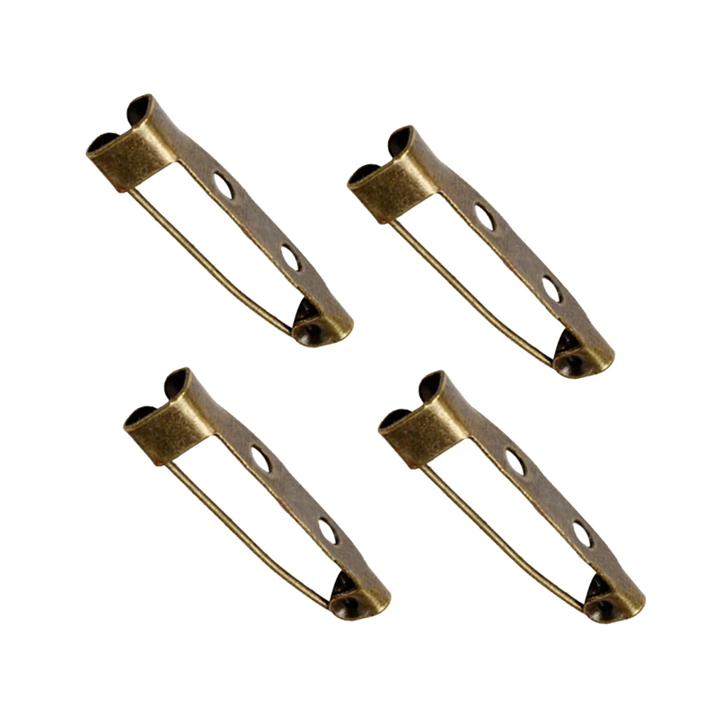 

200 Pcs Safety Brooch Pins Alloy Clasp Back Charms Locking DIY Craft Jewelry Making Needle Pillows Accessories