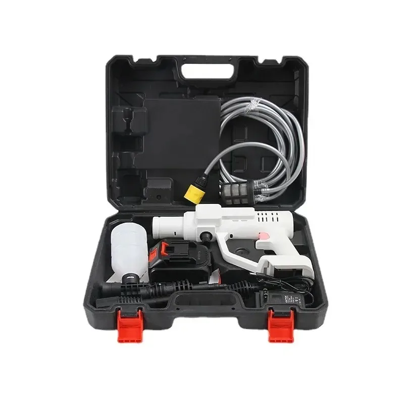 1Pc Durable Portable Wireless Lithium Battery High‑Pressure Car Washer Gun For Vehicle Outdoor Cleaning Work Spare Part