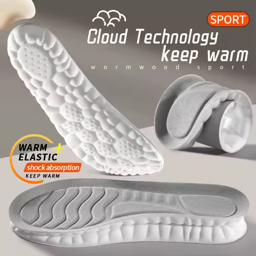 4D Cloud Technology Sports Insoles for Shoes PU Sole Soft Breathable Shock Absorption Cushion Running Orthopedic Care Insoles - Image 11