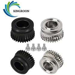 For Creality K1 Max Extruder Dual Driver Gear Upgrade Hardened Steel DLC Coating Stainless Drivergear For Ender 3 V3/ V3-Plus
