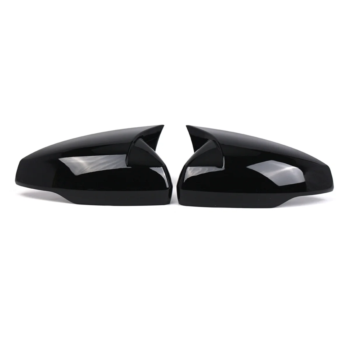 

1Pair Car Rearview Mirror Cover Ox Horn Shell 2G0857537 2G0857538 for VW Polo 2018-2022 Side Mirror Cap Trim