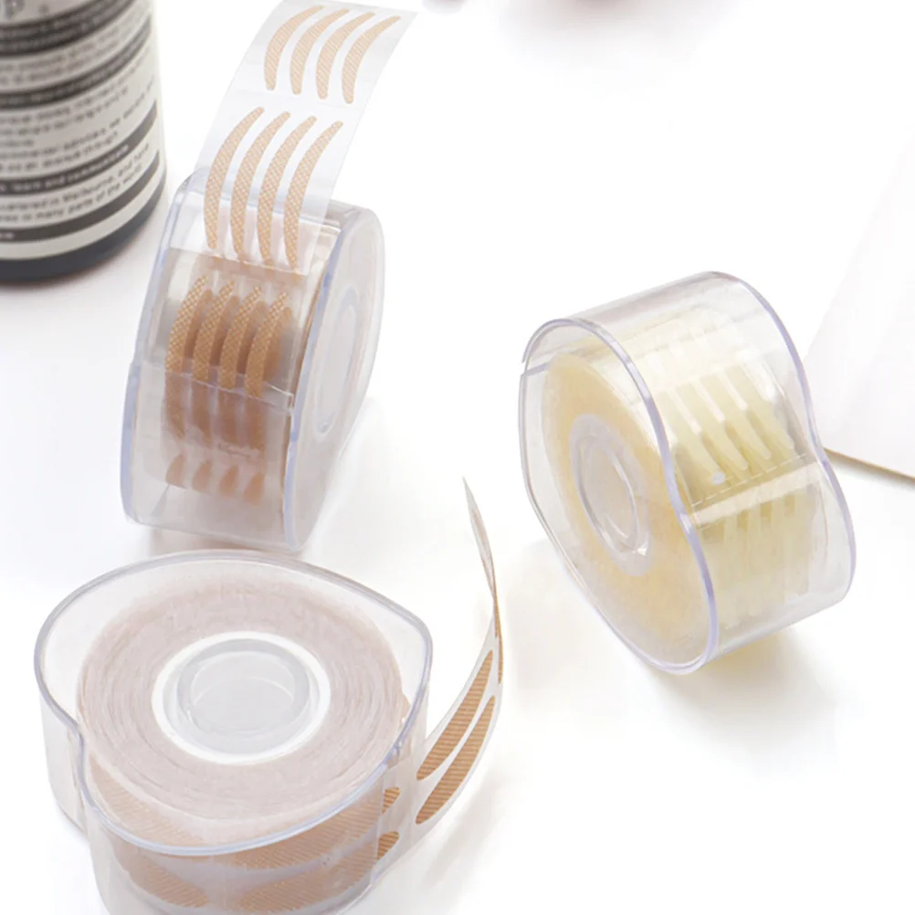 

4 Rolls Adhesive Eyelid Tape Easy Apply Strips for Rounder Larger Eyes Double Eye Lifter Professional Makeup