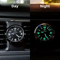 Luminous Quartz Analog Car Dashboard Clock - Stick-On, Decorative, Time-Telling, Easy-to-Read, Night-Vision Compact Amagi