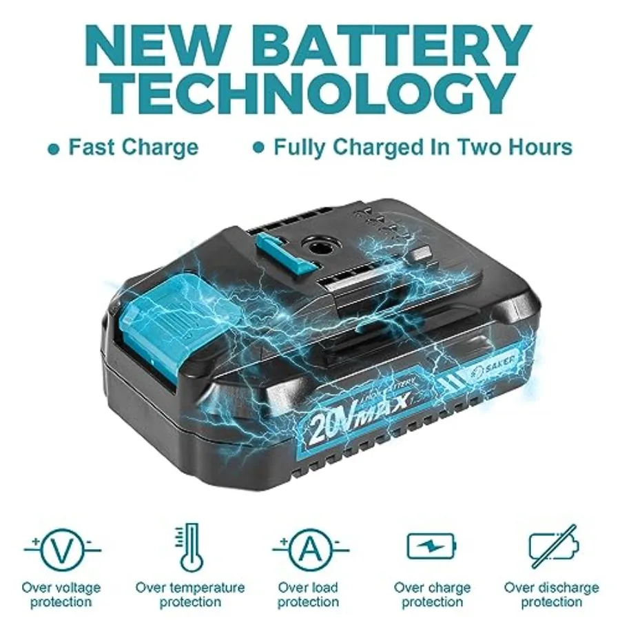 6インチのポータブル電動コードレスチェーンソー、木の枝用、小型ハンドヘルドチェーンソー、中庭、家庭、庭園に最適