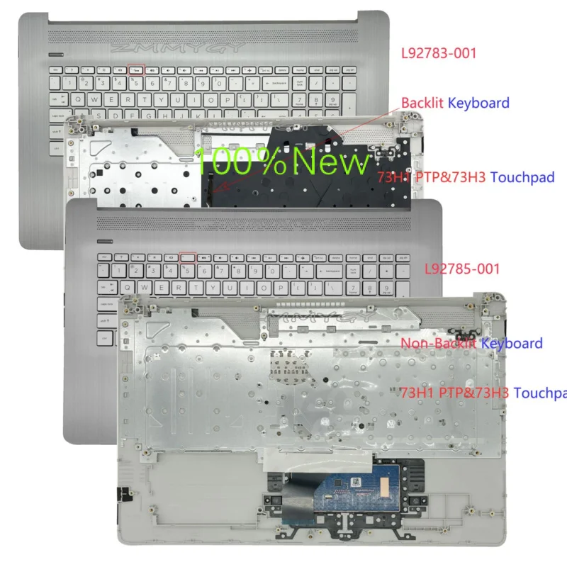 

For HP 17BY 17-BY 17-CA 17Z-CA 17T-BY Palmrest Top Cover W/Keyboard Touchpad ODD L92785-001 L92783-001 L92787-001 L92787-001