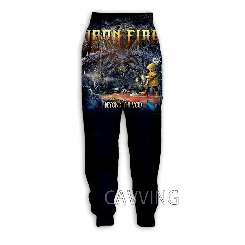 New Fashion  Iron Fire Band   3D Printed Casual Pants Sports Sweatpants Straight Pants Sweatpants Jogging Pants Trousers