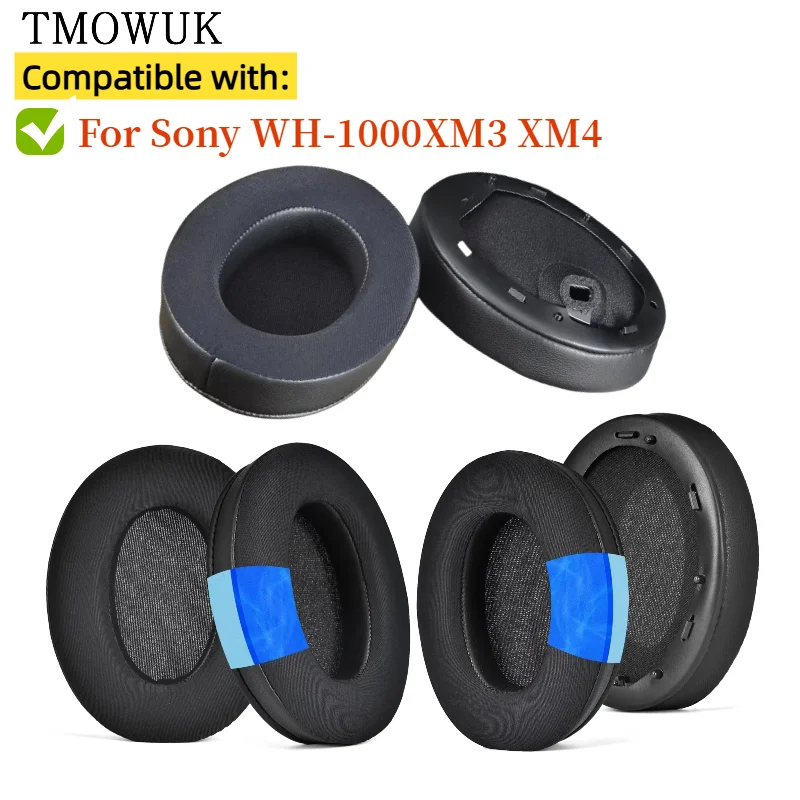 

Cooling Gel Football mesh memory sponge Ear Pads for Sony WH-1000XM3 XM4 Headphones, Ear Pads Cushions Replacement