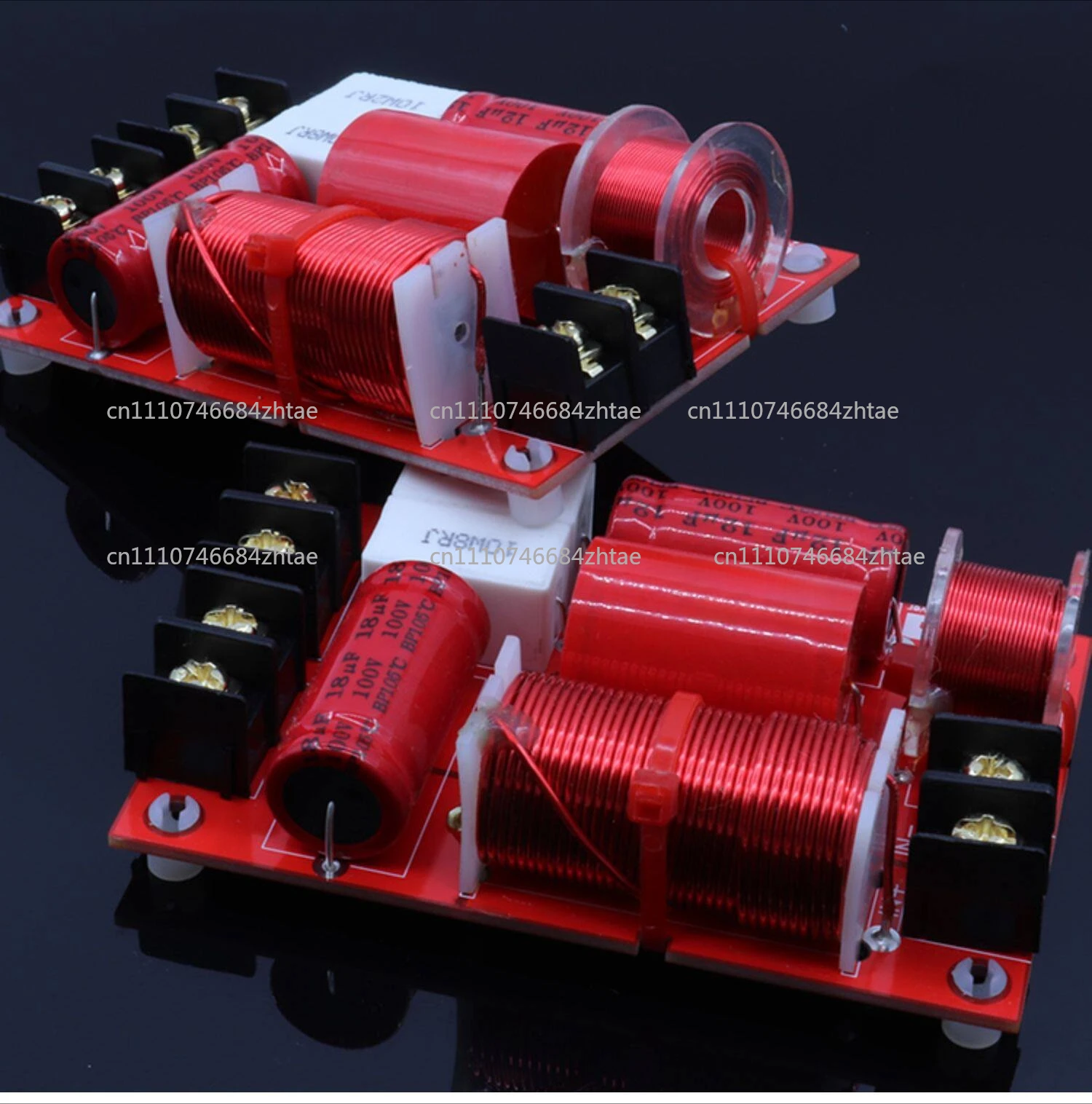 Hifi Audio Speaker Crossover 2 Way Frequency Divider 250 Watt Treble Bass Stereo Dual Filters Circuit Board Combiner Dividers