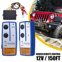 12V 250A Winch Remote Contactor Winch Control Solenoid Relay Twin Wireless Remote Kit Car Motorcycle Off Roaders Accessories