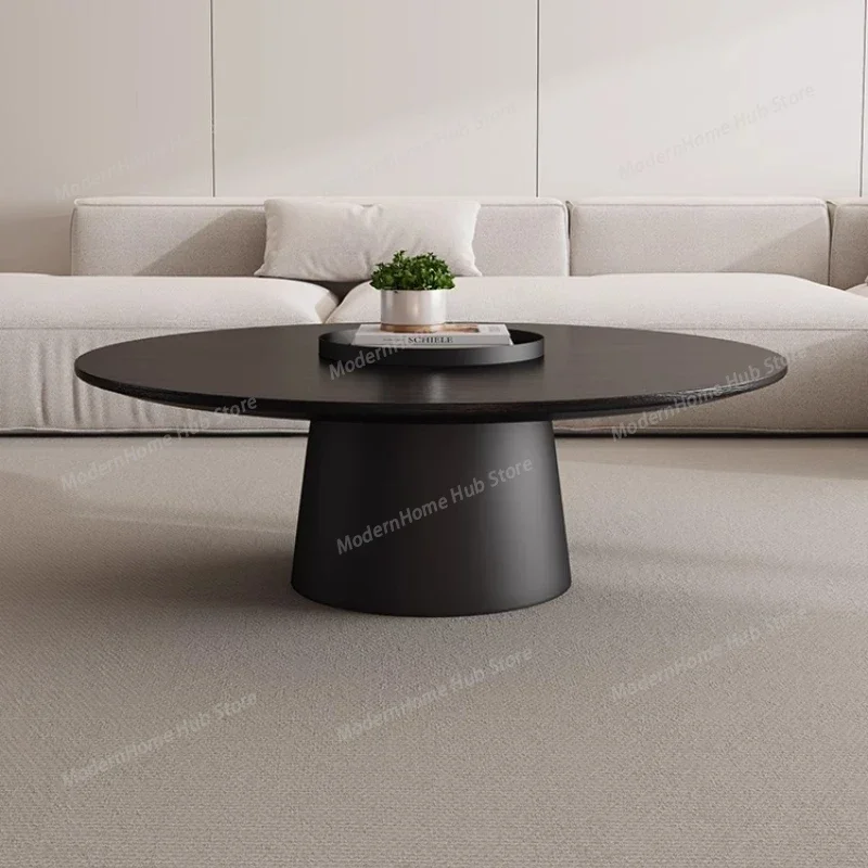 Ergonomic Black Coffee Tables Round Books Wooden Coffee Tables Flexible Living Room Funky Mesas Bajas Entrance Hall Furniture