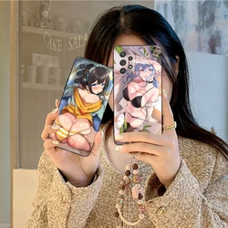 Waifu Hentai Girl Sensei Mobile Cell Phone Case for Samsung Galaxy Note 20 10 Plus Ultra Black Soft Phone Cover Shell