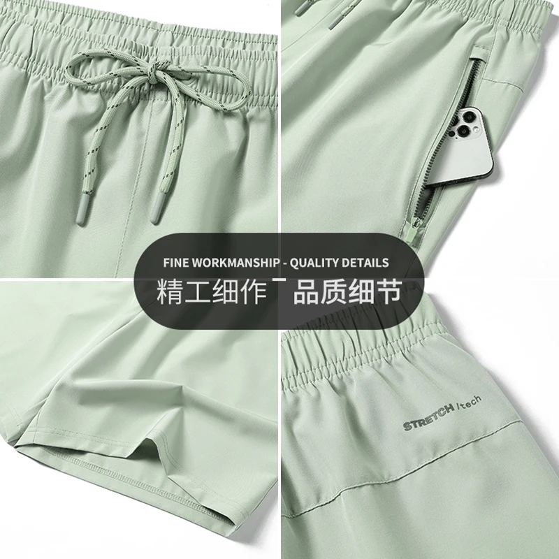 2024 New Summer Sports Shorts Men Running Brand Boardshorts Breathable Casual Shorts Male Comfortable Mens Shorts Bermuda Beach