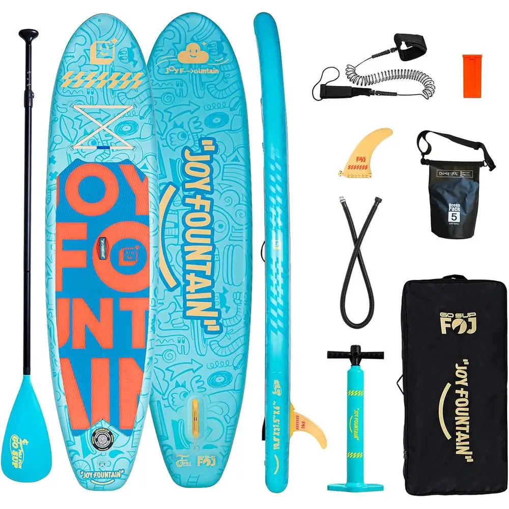 

10.8' x 31.5 x 6 Stand Up Paddle Board, Premium SUP with Removable Floating Paddle, Hand Pump, and Waterproof Bag for Adults and