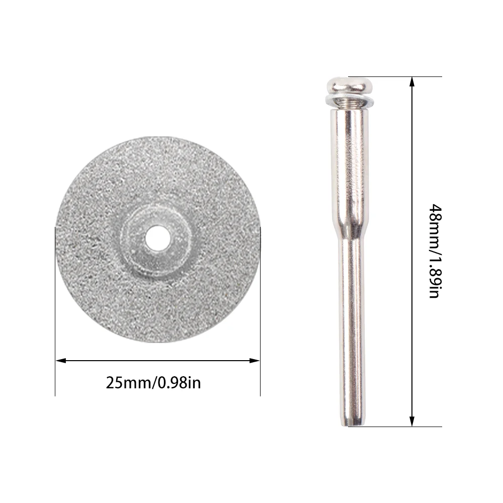 10PCS Tungsten Electrode Grinding Wheels with 2 Mandrels For Electrode Cutting Rotary Tool Saw Blade, Electrode Grinding Tools
