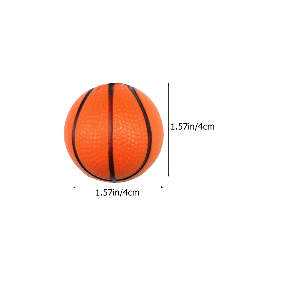 24 Pcs Mini Toys Swimming Pool Toys Small Basketballs Squeeze Ball Tiny Sports Balls Pu Mini Indoor Basketball