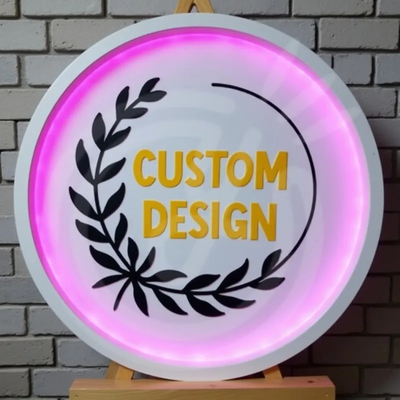 ป้ายแบ็คไลท์โลโก้ 3D แบบกําหนดเอง ป้ายเรืองแสง Lightbox ธุรกิจหน้าร้านพร้อมข้อความไฟ LED บนจอแสดงผลโลโก้ป้าย