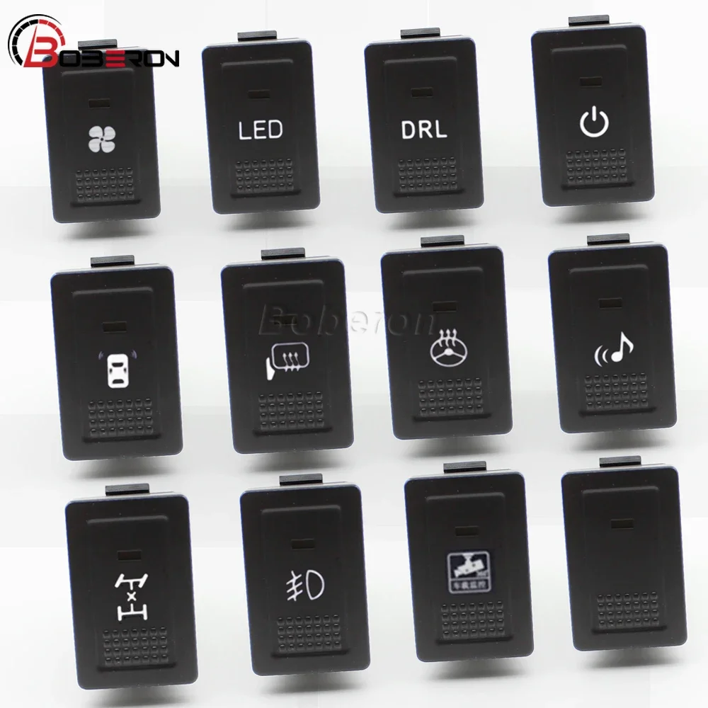 For Suzuki SX4 Swift Grand Vitara Car Led Light Steering Wheel Mirror Heating Button Seat Fan Diff Lock Power On Off Switch