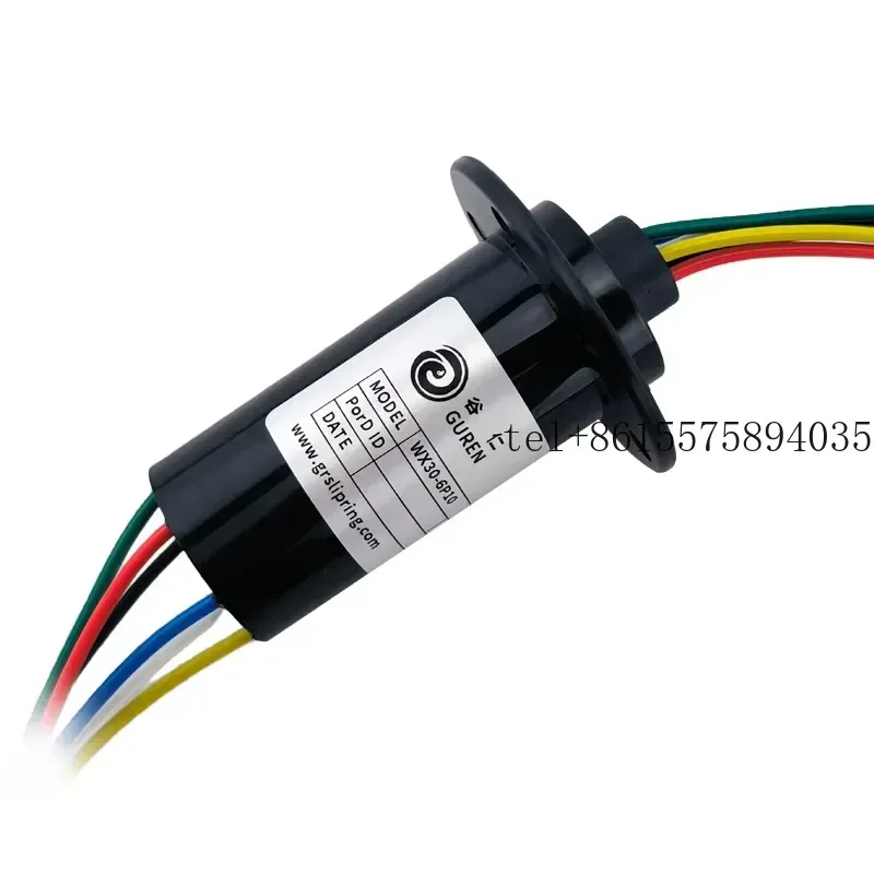 

hot Small Power 6-Way Rotary Capped Slip Ring OD 30mm 10A 0-240VAC/VDC CE Certified Gold-Gold Contacts 0-200rpm Guren