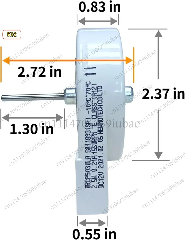 10-Pack Refrigerator Evaporator Fan Motor DA31-00146B DRCP5030LA for Samsung, Replacement Parts
