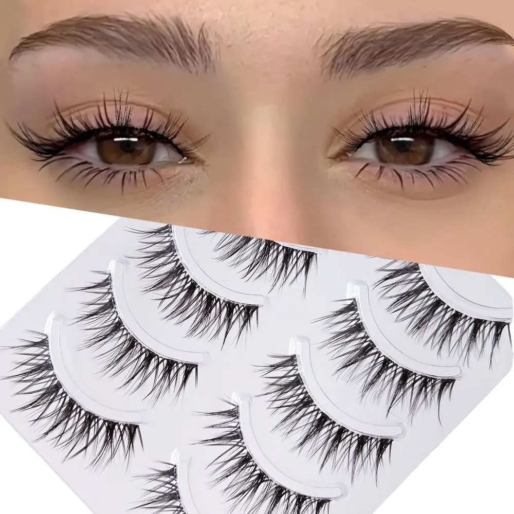 Faux cils pour femmes, style thaïlandais, effet naturel, longs, 3D, en faux vison, sans cruauté, extension de cils