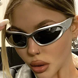 Y2k Classic Punk Wrap Around Vintage Sunglasses Women Men Luxury Brand Designer Sun Glasses Fashion Sport Eyewear  Goggles