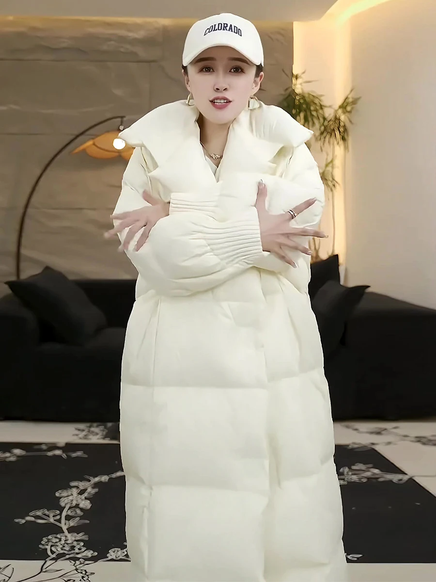 

Модная утепленная женская зимняя куртка с флисовой подкладкой и большим воротником, универсальная, новинка 2026 года