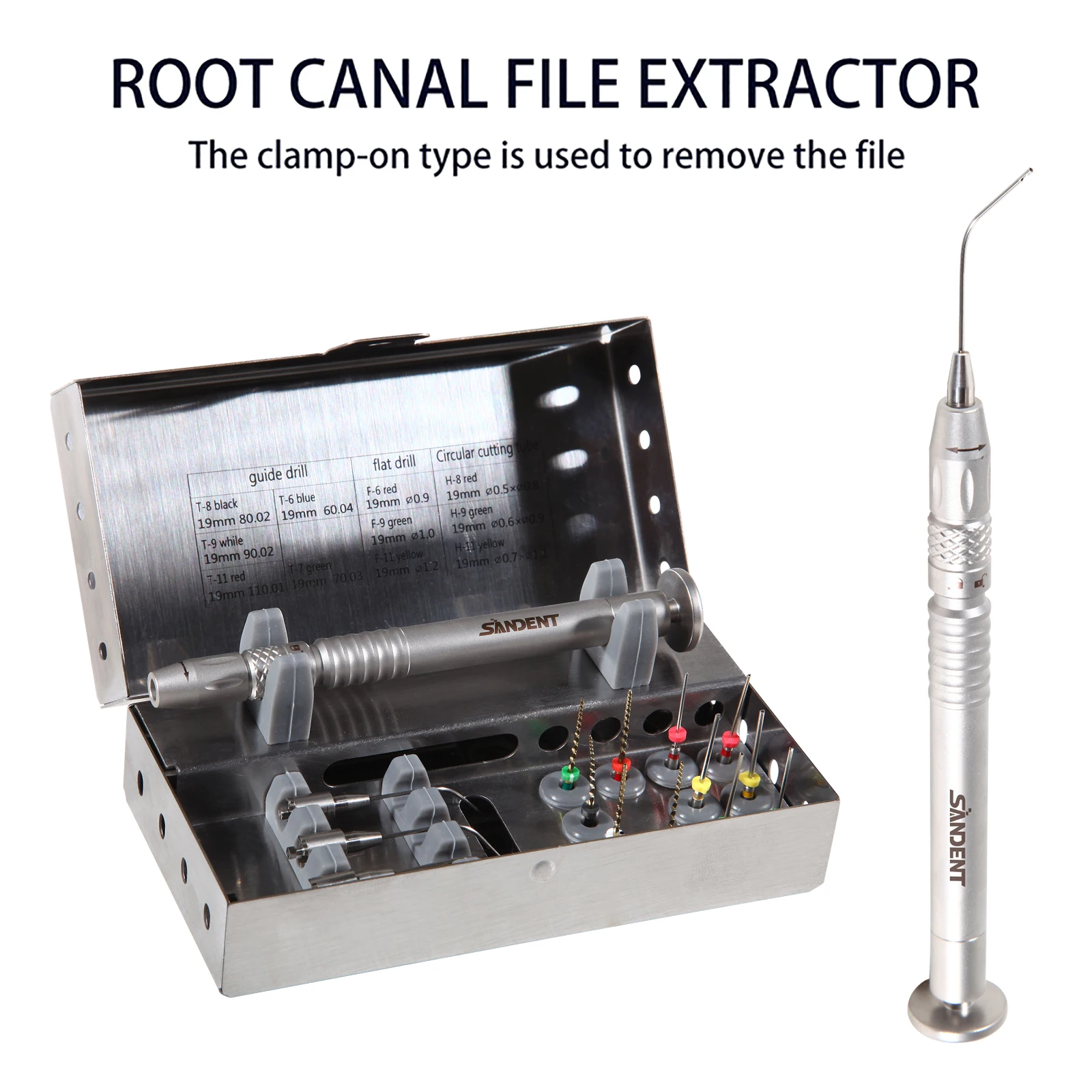 Hot Sell ! den tal Root Canal File Extractor Endo Broken Files Removal System Holder Tools Endodontic Kit