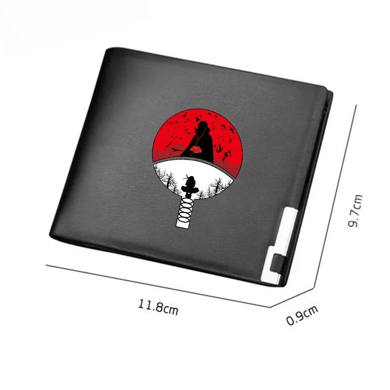 

Uzumaki Naruto Coin Purse Anime Sasuke Kakashi Wallet Cartoon Children Portable Short Purse Children's Travel Storage Bag Gift