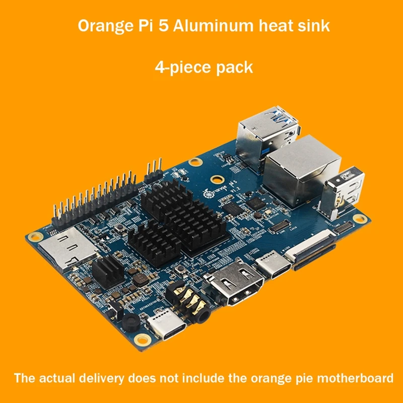 For Orange Pi 5 Motherboard Heat Sink 5Th Generation Development Board Cooling Heat Conduction Heat Sink With Adhesive