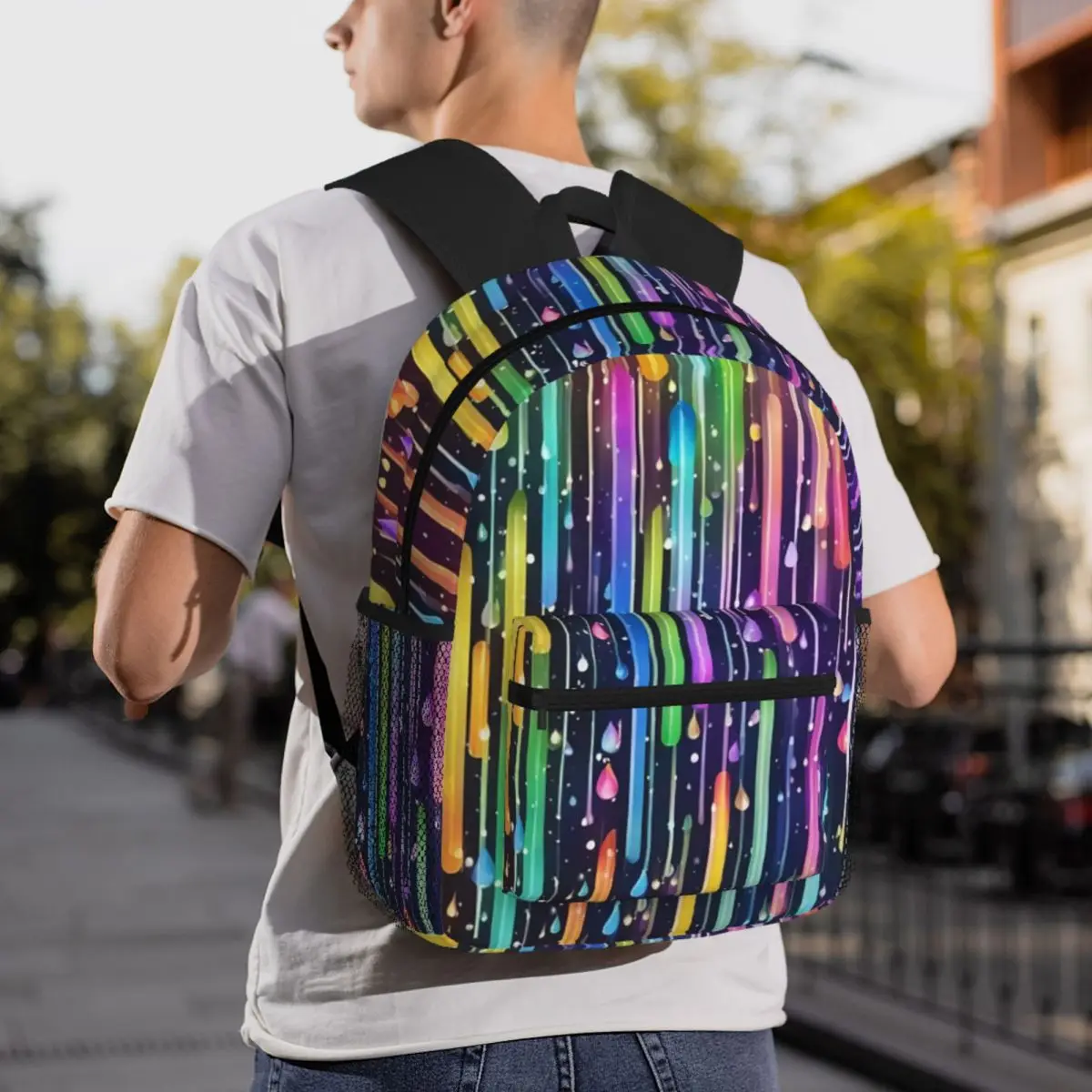 

Дождевые эстетические обои и фоны, студенческий рюкзак, школьная сумка, походный дорожный рюкзак для мальчиков и девочек, сумка для книг, сумки на плечо